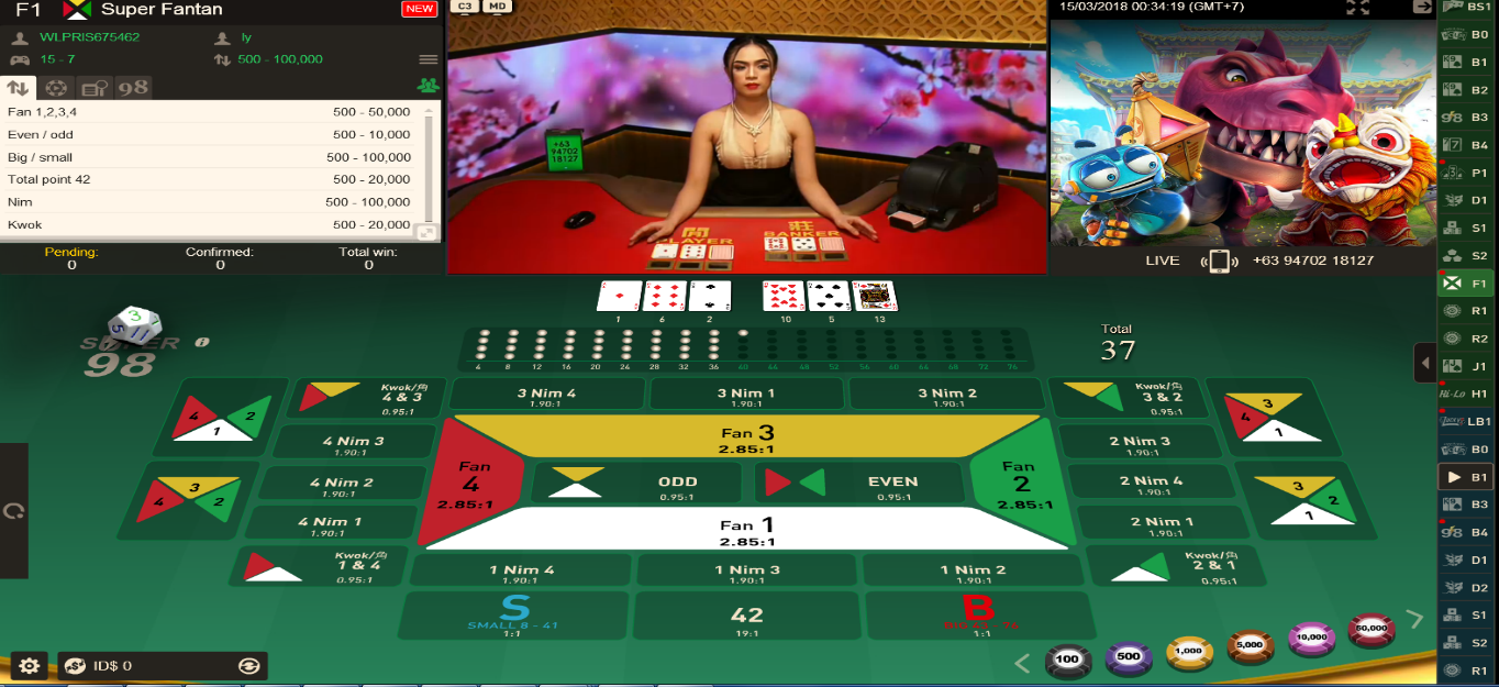 taruhan live casino online
